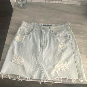 Aeropostale Distressed Jean Skirt✨